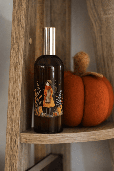 Spray d'ambiance 200 ml - Saison dorée - Deux illustrations au choix