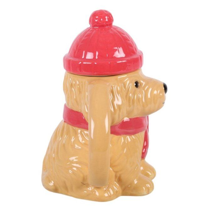Tasse avec couvercle « Winter Puppy » 