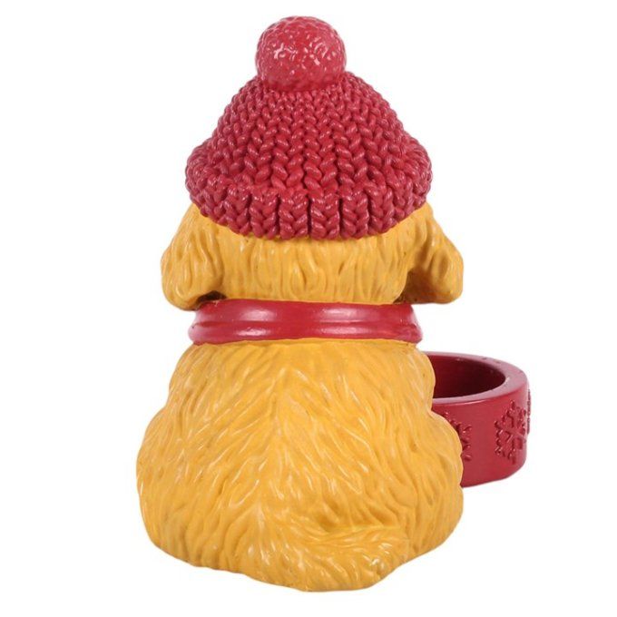 Porte-bougie « Winter Puppy »