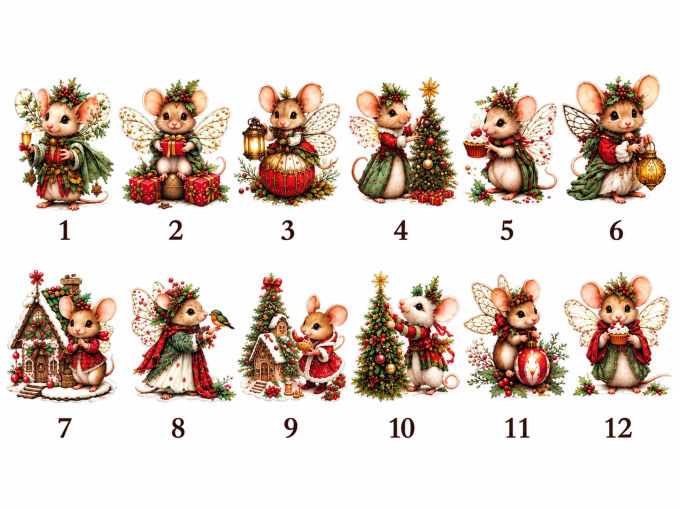 Petite bougie Le Noël des Petites Souris 