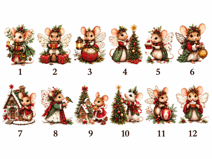 Suspension parfumée "Les Petites souris de Noël"