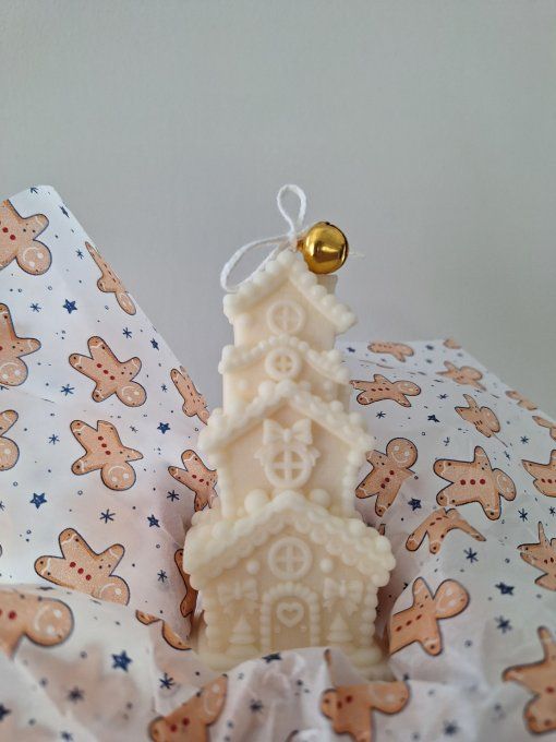 Bougie décorative "The Gingerbread House" – Édition de Noël 