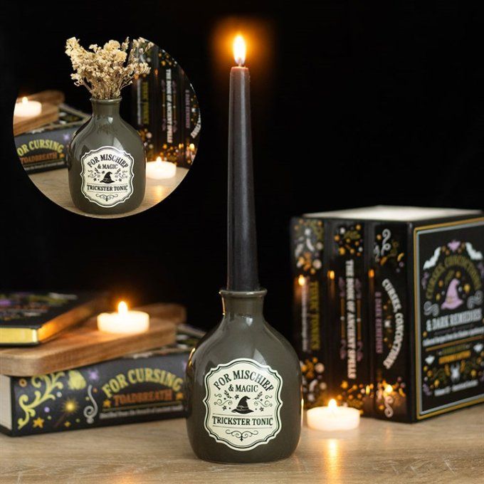 Vase et bougeoir « Farces et potions magiques »
