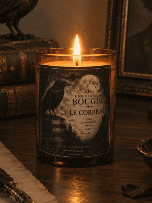 Bougie parfumée Le Corbeau – Collection Edgar Allan Poe