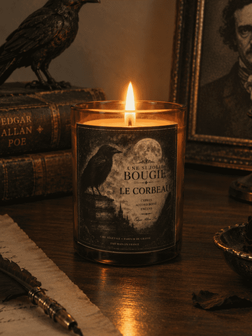 Bougie parfumée Le Corbeau – Collection Edgar Allan Poe