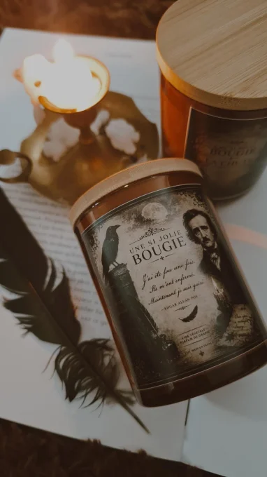 Bougie parfumée – Collection Edgar Allan Poe – Édition Spéciale