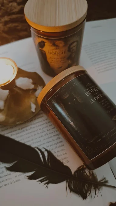 Bougie parfumée Le Chat Noir – Collection Edgar Allan Poe – Édition Spéciale