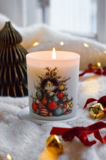 Bougie Les Chats-ventures de Noël