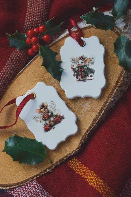 Suspension parfumée "Le Noël des Petites Souris "