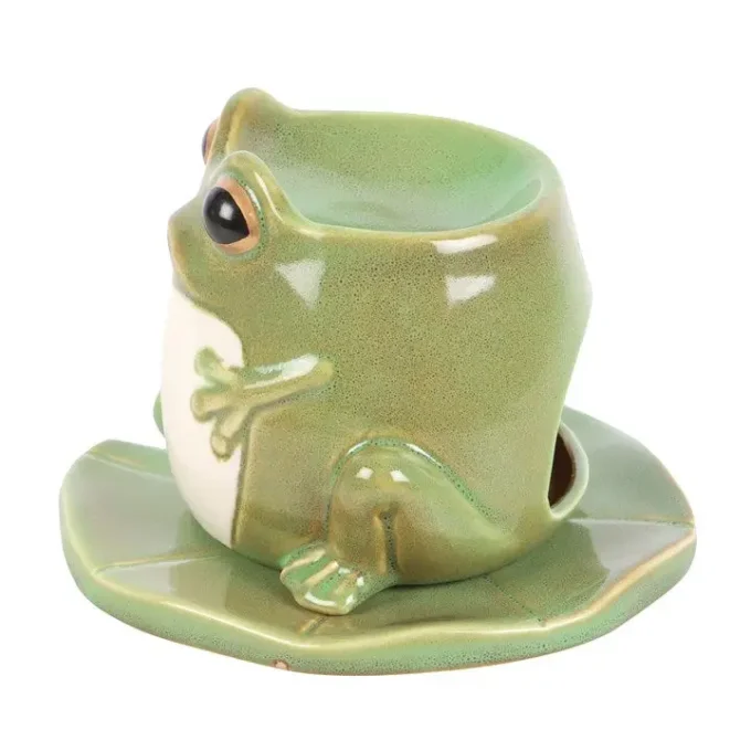 Brûleur grenouille sur nénuphar