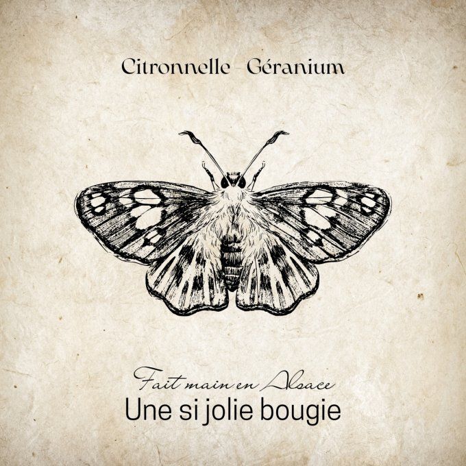 Bougie citronnelle géranium