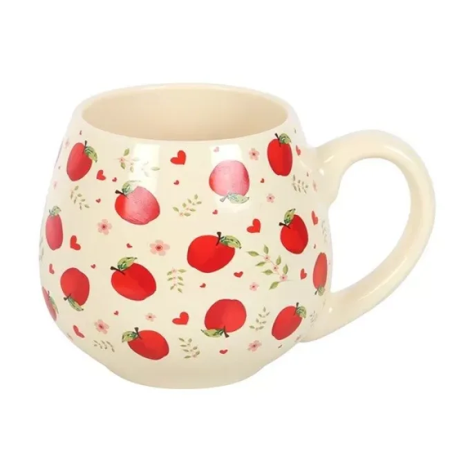 Tasse ronde à imprimée pomme