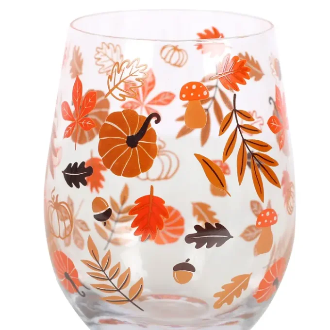 Verre imprimé éveil d'automne 