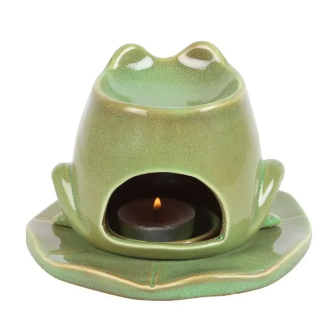 Brûleur grenouille sur nénuphar