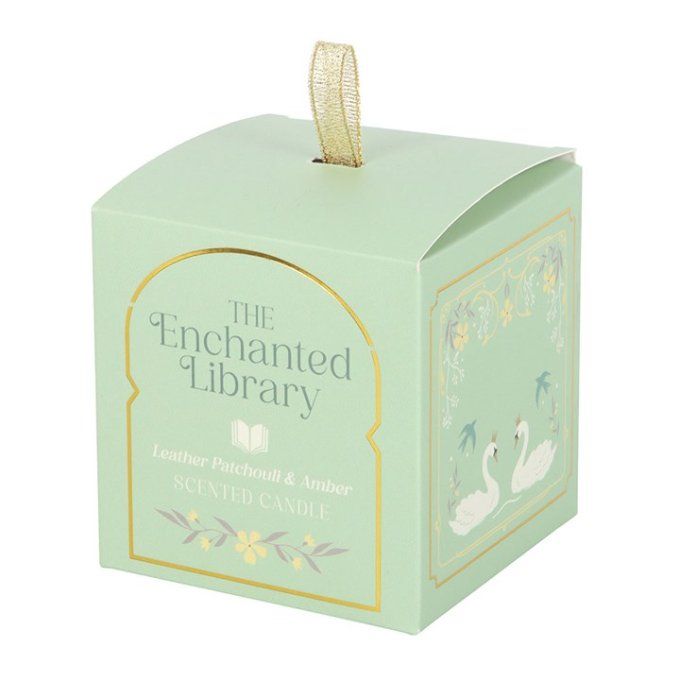 Bougie The Enchanted Library Cuir, Patchouli et Ambre