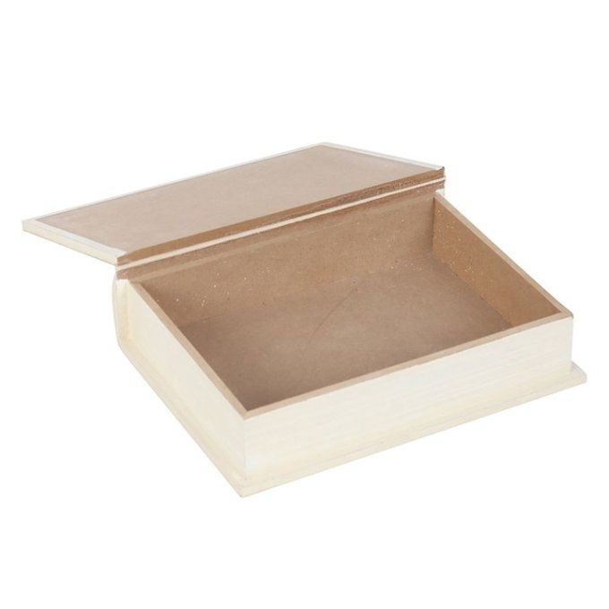 Boîte de rangement en forme de livre