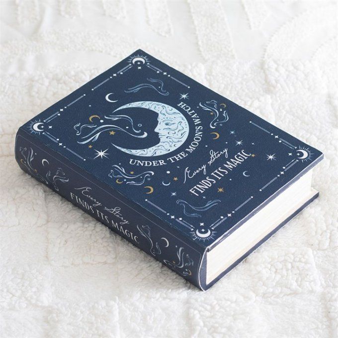 Boîte de rangement en forme de livre Blue Moon