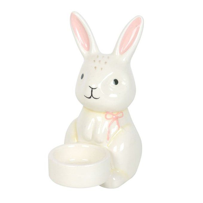 Porte-bougie chauffe-plat en forme de lapin