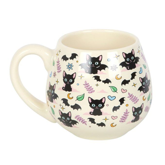 Tasse ronde à imprimé chat mignon