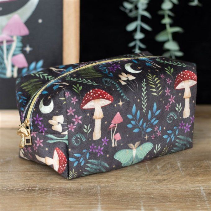Trousse de maquillage à imprimés Dark Forest