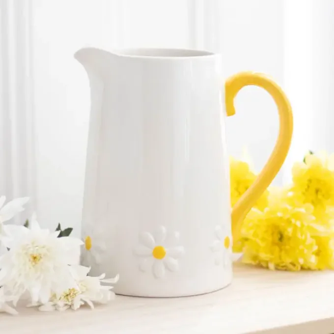 Pichet imprimé marguerites