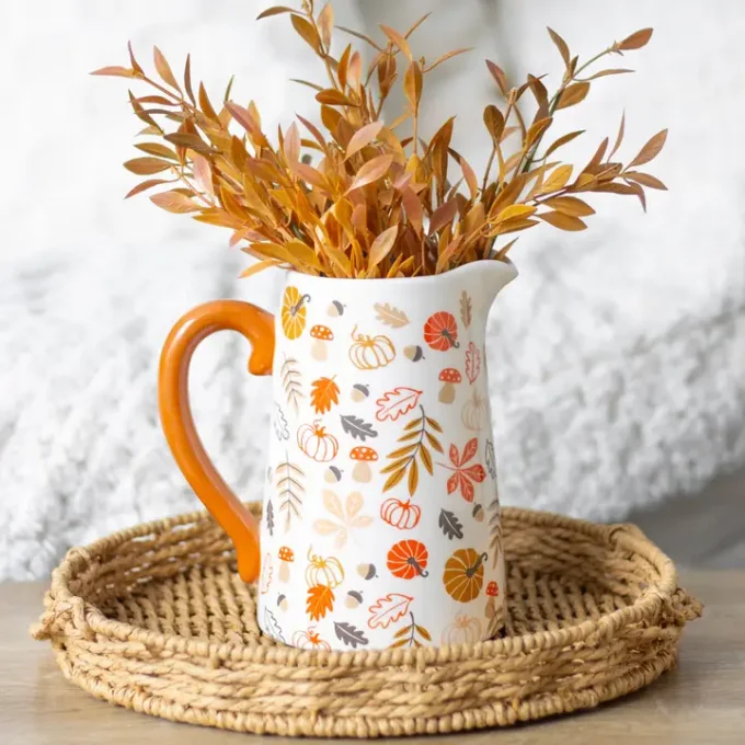 Pot à fleurs en céramique éveil d'automne
