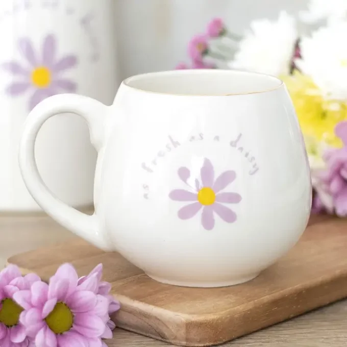 Tasse fraîche comme une marguerite
