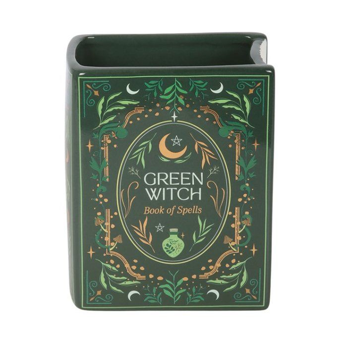 Vase en forme de livre Green Witch