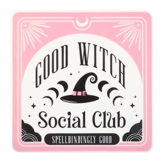 Ensemble tasse et sous-verre Good Witch Social Club