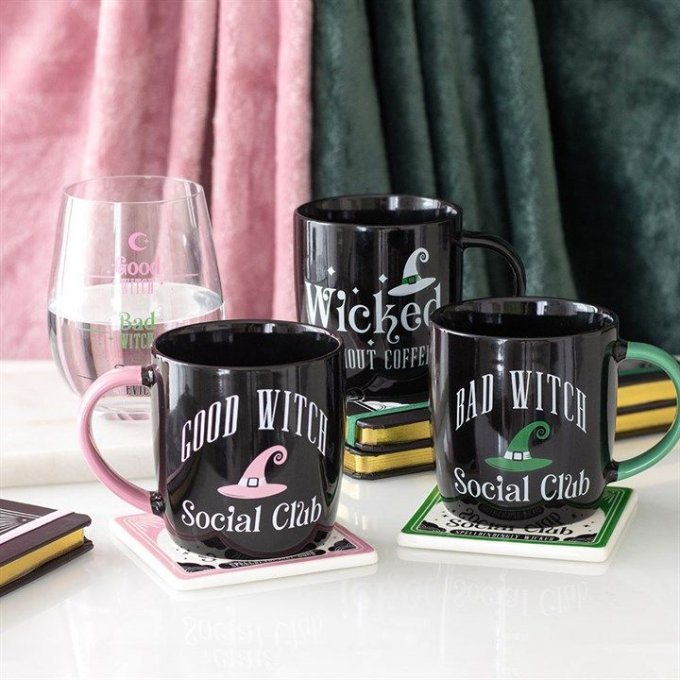 Ensemble tasse et sous-verre Good Witch Social Club