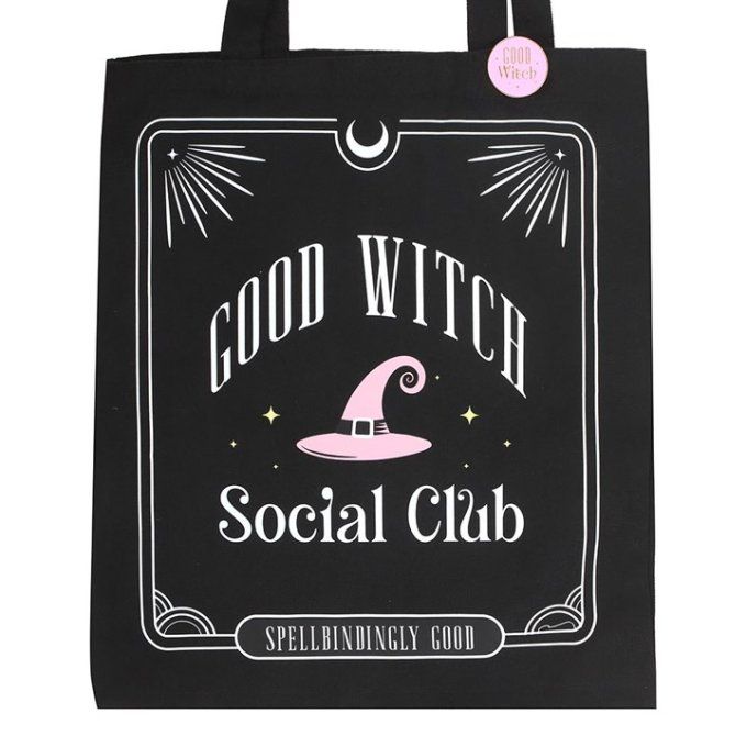 Sac fourre-tout avec badge Good Witch Social Club