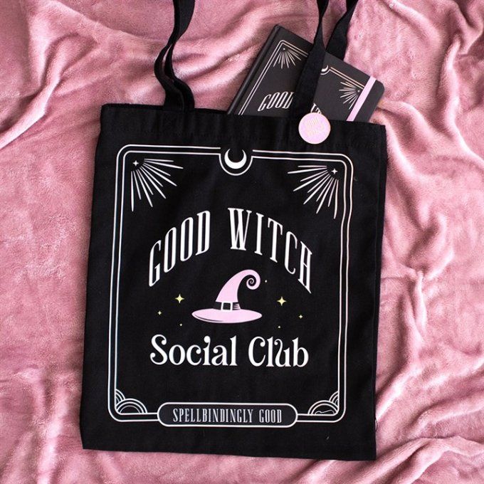 Sac fourre-tout avec badge Good Witch Social Club