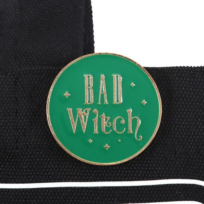 Sac fourre-tout avec badge Bad Witch Social Club