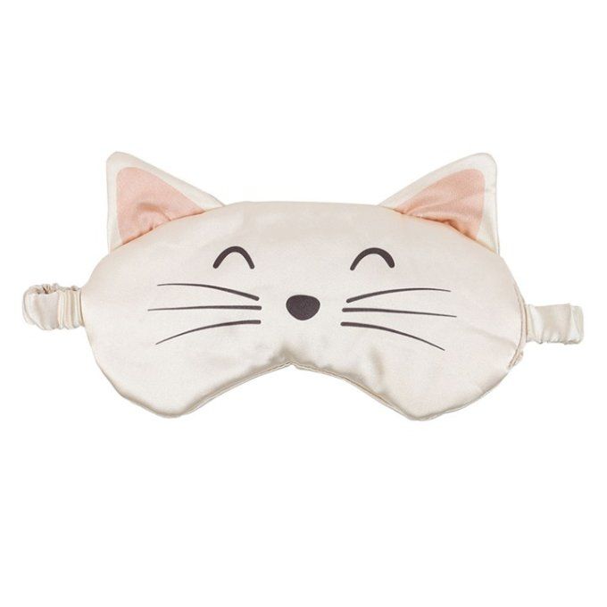 Masque pour les yeux motif chat blanc