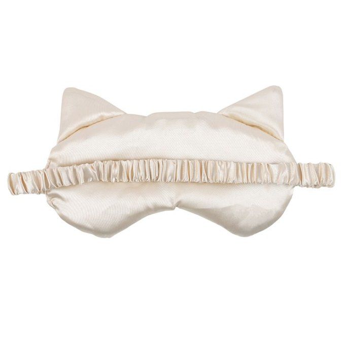 Masque pour les yeux motif chat blanc
