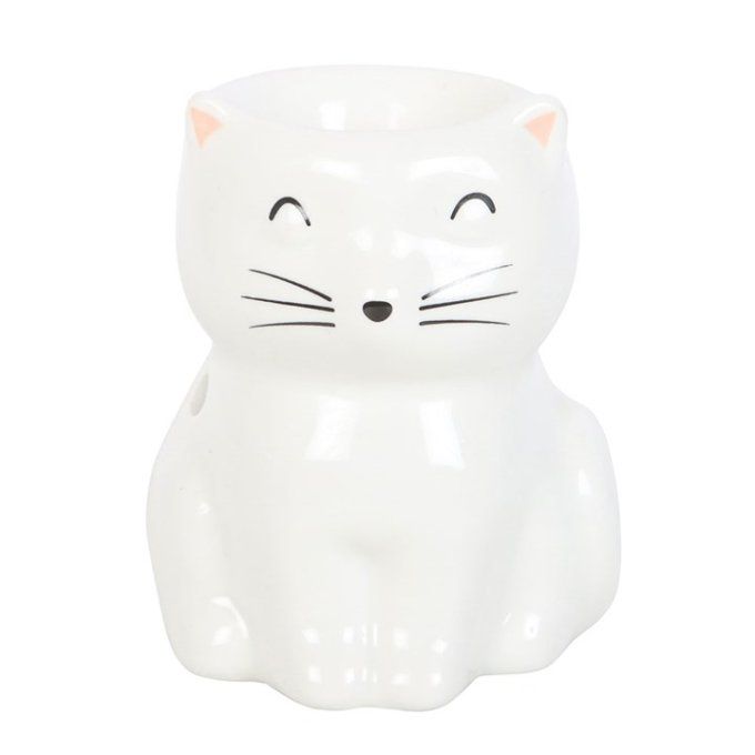 Brûleur chat blanc