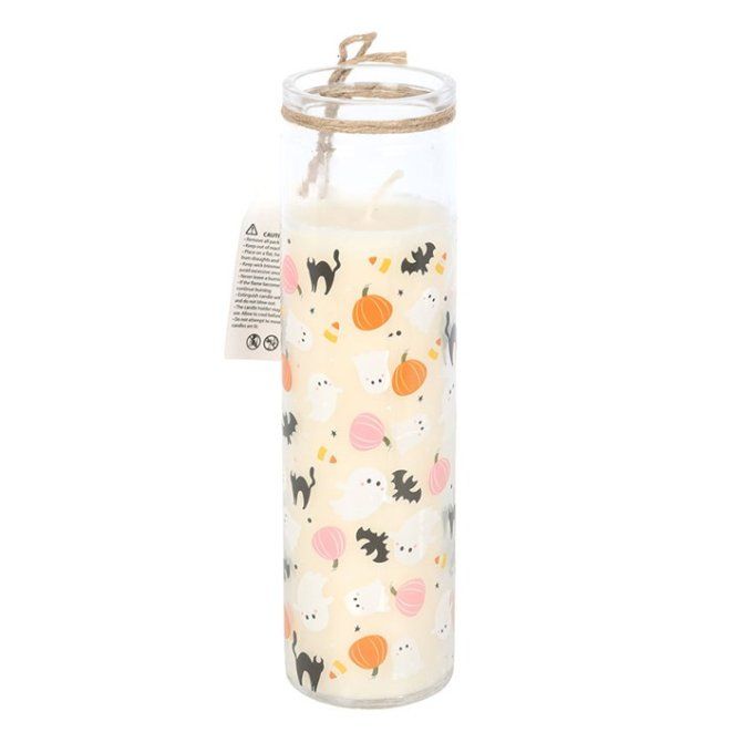 Bougie tube en imprimé doux Halloween