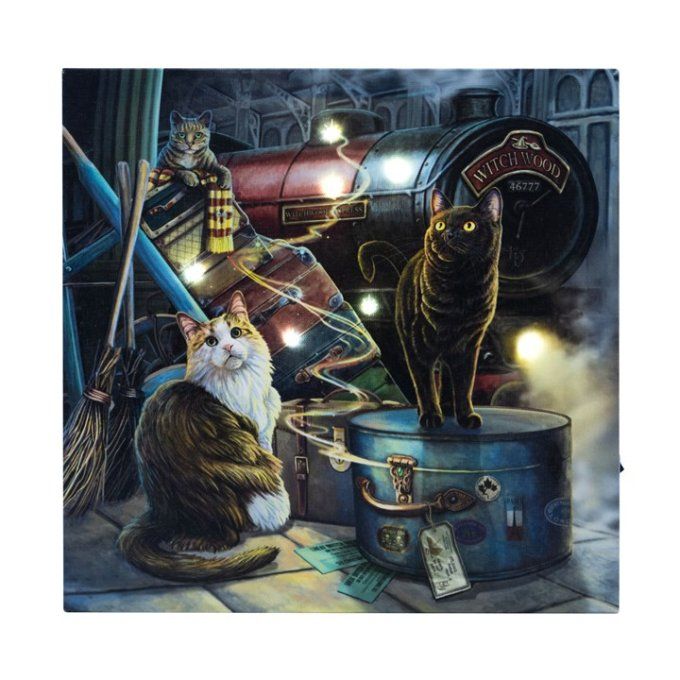 Plaque lumineuse sur toile Witchwood Express par Lisa Parker