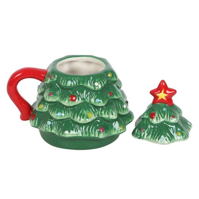 Tasse nostalgique en forme de sapin de Noël