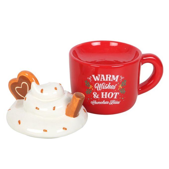 Brûleur à huile en forme de tasse à chocolat chaud