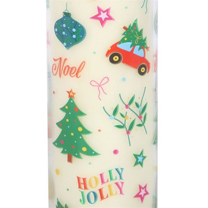 Bougie parfumée au pudding de Noël nostalgique de Noël