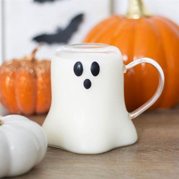 Tasse en verre en forme de fantôme