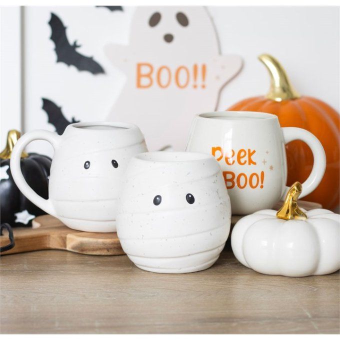 Tasse ronde en forme de momie