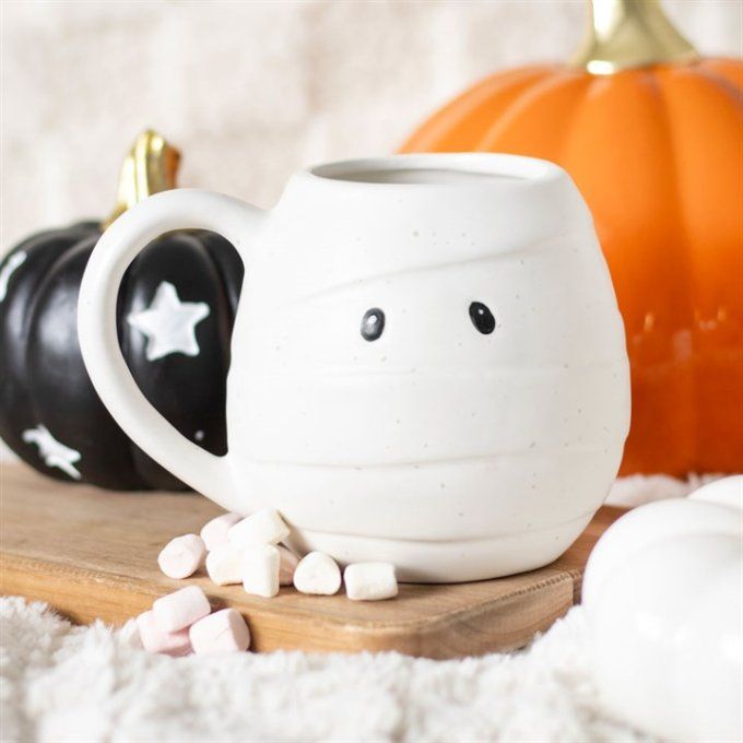 Tasse ronde en forme de momie