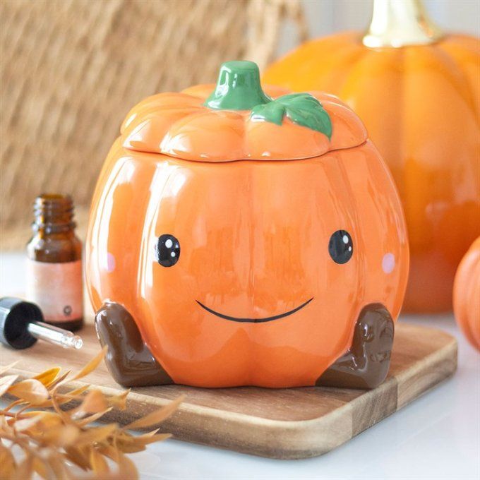  Brûleur en forme de citrouille souriante