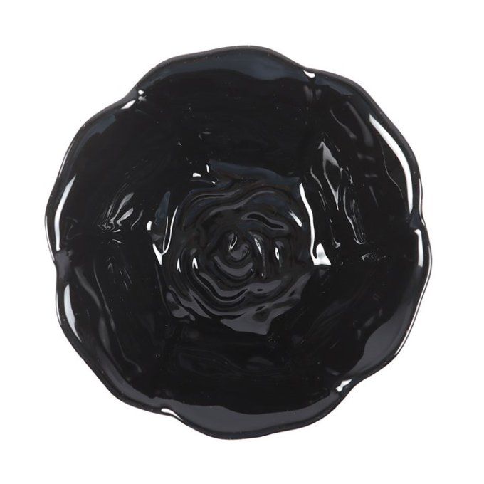 Coupelle en forme de rose noire