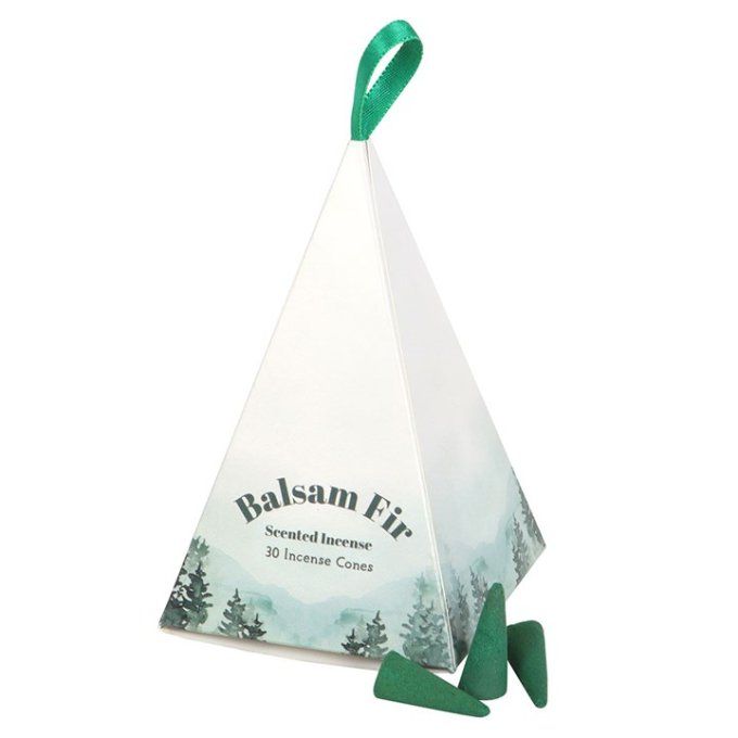 Lot de 30 cônes d'encens au sapin
