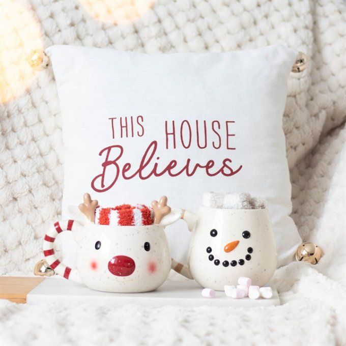 Ensemble tasse et chaussettes Rudolph le renne