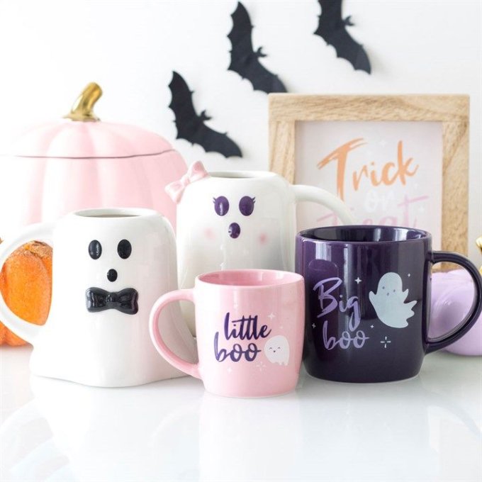 Mug en forme de fantôme Mr Boo avec nœud papillon