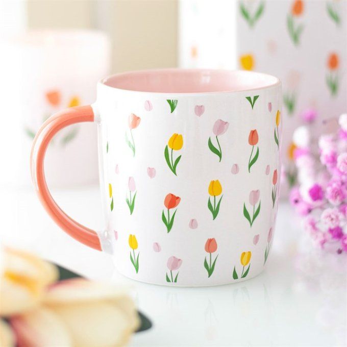 Mug à motif tulipe